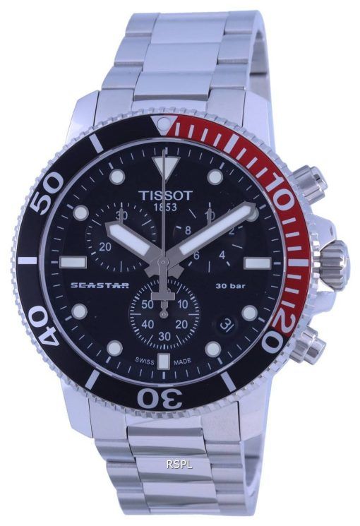 Tissot T-Sport Seastar 1000 다이버의 크로노 그래프 쿼츠 T120.417.11.051.01 T1204171105101 300M 남성용 시계