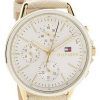 Tommy Hilfiger Carly 은 다이얼 가죽 스트랩 쿼츠 1781790 여성용 시계