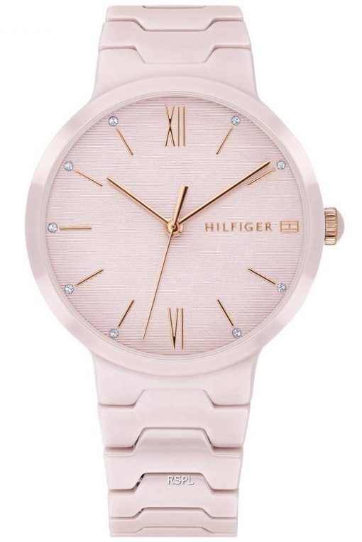 Tommy Hilfiger Avery Crystal Accents 세라믹 쿼츠 1781957 여성용 시계