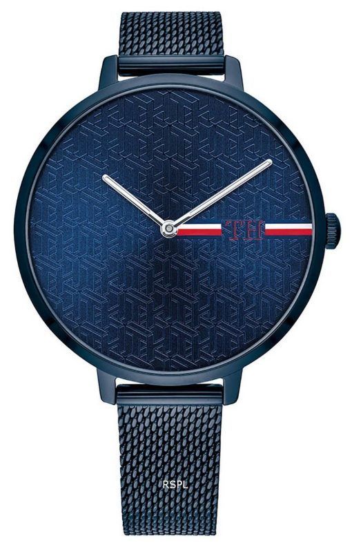 Tommy Hilfiger Alexa 파란색 다이얼 스테인리스 스틸 쿼츠 1782159 여성용 시계