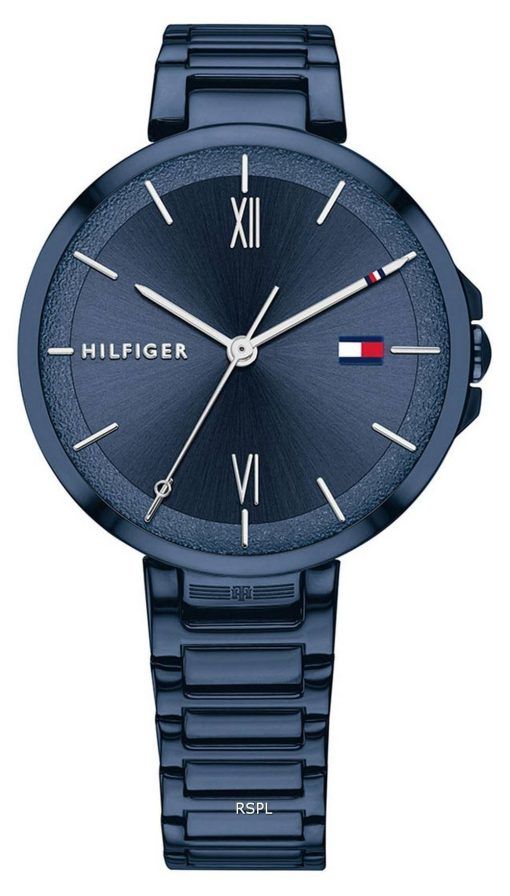 Tommy Hilfiger Reade 파란색 다이얼 스테인리스 스틸 쿼츠 1782205 여성용 시계