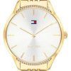 Tommy Hilfiger Crystal Accents 골드 톤 스테인리스 스틸 쿼츠 1782211 여성용 시계