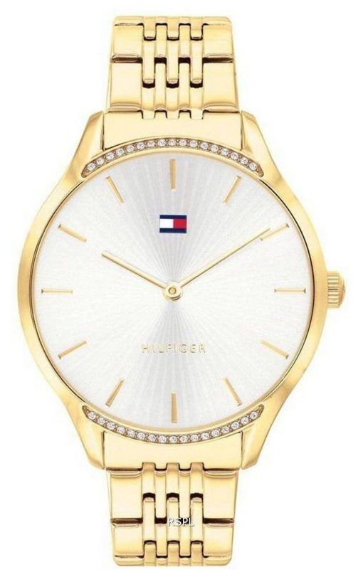 Tommy Hilfiger Crystal Accents 골드 톤 스테인리스 스틸 쿼츠 1782211 여성용 시계