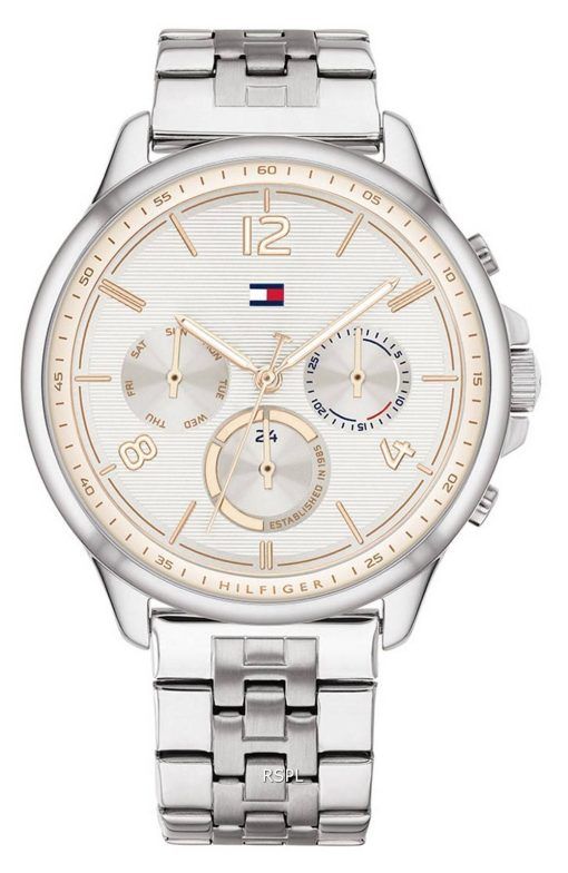 Tommy Hilfiger Harper 화이트 다이얼 스테인레스 스틸 쿼츠 1782222 여성용 시계