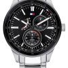 Tommy Hilfiger Austin Black 다이얼 스테인레스 스틸 쿼츠 1791639 남성용 시계