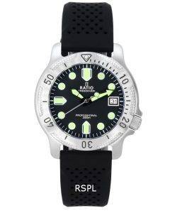 Ratio FreeDiver 프로페셔널 사파이어 블랙 다이얼 쿼츠 RTF021 200M 남성용 시계