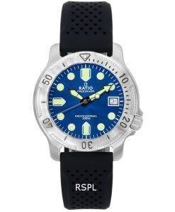 Ratio FreeDiver Professional Sapphire Blue Sunray 다이얼 쿼츠 RTF023 200M 남성용 시계