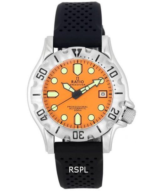 Ratio FreeDiver Professional Sapphire Orange 다이얼 오토매틱 RTF011 500M 남성용 시계