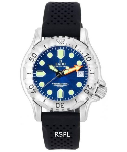 Ratio FreeDiver Professional Sapphire Blue Sunray 다이얼 오토매틱 RTF019 500M 남성용 시계