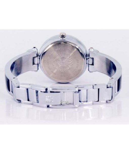 Anne Klein Diamond Accents 검은색 다이얼 쿼츠 1981BKSV 여성용 시계