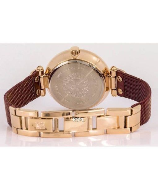 Anne Klein Crystal Accents Burgundy 다이얼 쿼츠 3000RGBY 여성용 시계