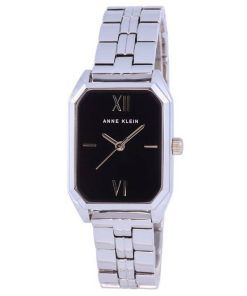 Anne Klein 스테인레스 스틸 검은 색 다이얼 쿼츠 3775BKSV 여성용 시계