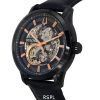 Bulova Classic Sutton Black Skeleton Dial 오토매틱 98A283 남성용 시계