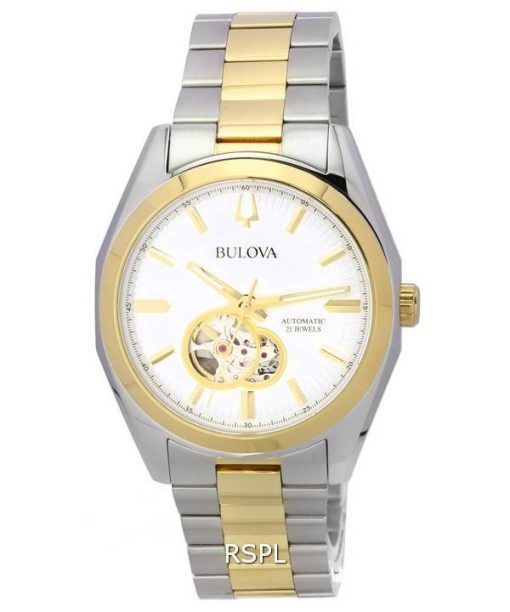 Bulova Surveyor 은 오픈 하트 다이얼 오토매틱 98A284 남성용 시계