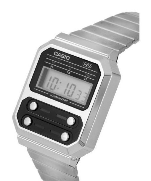 카시오 빈티지 디지털 스테인레스 스틸 A100WE-1A A100WE-1 남성용 시계