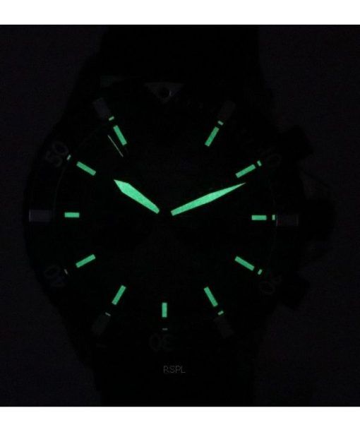 엠포리오 아르마니 크로노그래프 블랙 앤 그레이 다이얼 쿼츠 AR11515 100M 남성용 시계