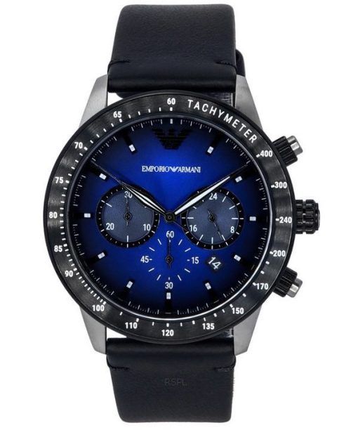 엠포리오 아르마니 크로노그래프 스테인리스 스틸 블루 다이얼 쿼츠 AR11522 남성용 시계