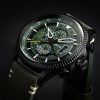 AVI-8 Hawker Hunter Avon 크로노 그래프 Charcoal Green 다이얼 쿼츠 AV-4064-02 남성용 시계