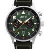 AVI-8 Hawker Hurricane Carey Dual Time Merville 그린 다이얼 쿼츠 AV-4088-02 남성용 시계