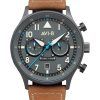 AVI-8 Hawker Hurricane Carey Dual Time Orissa Grey 다이얼 쿼츠 AV-4088-04 남성용 시계