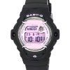 카시오 Baby-G 디지털 수지 스트랩 핑크 다이얼 쿼츠 BG-169U-1C 200M 여성용 시계