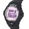 카시오 Baby-G 디지털 수지 스트랩 핑크 다이얼 쿼츠 BG-169U-1C 200M 여성용 시계