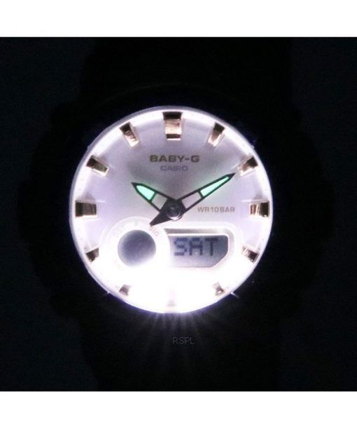 카시오 Baby-G 아날로그 디지털 수지 스트랩 크림 다이얼 쿼츠 BGA-280BA-2A BGA280BA-2 100M 여성용 시계