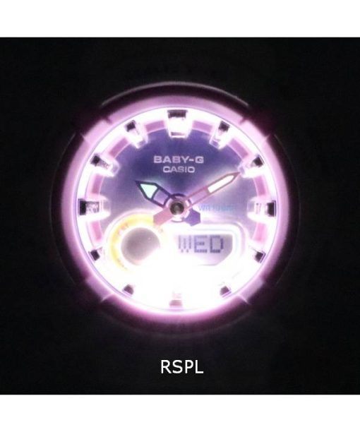 카시오 Baby-G 아날로그 디지털 멀티 컬러 다이얼 쿼츠 BGA-280PM-7A BGA280PM-7 100M 여성용 시계