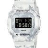 카시오 G-Shock 디지털 레진 화이트 다이얼 쿼츠 DW-5600GC-7 DW5600GC-7 200M 남성용 시계