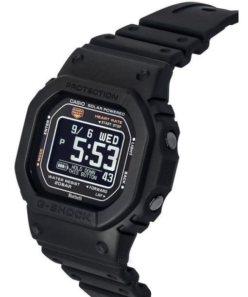 Casio G-Shock Move Mobile Link 디지털 레진 스트랩 Solar DW-H5600-1 200M 남성용 시계