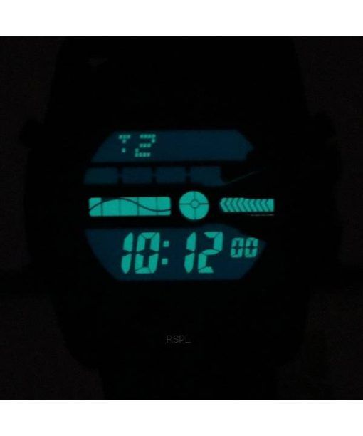 디젤 마스터 치프 디지털 실리콘 스트랩 블랙 다이얼 쿼츠 DZ2158 남성용 시계