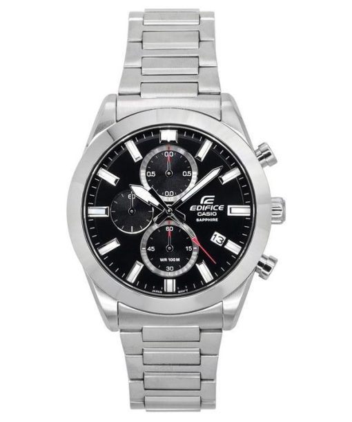 Casio Edifice Standard 크로노그래프 아날로그 블랙 다이얼 쿼츠 EFB-710D-1A 100M 남성용 시계