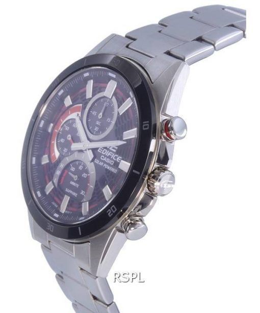 Casio Edifice 크로노그래프 아날로그 태양열 발전 EFS-S610DB-1AV EFSS610DB-1 100M 남성용 시계