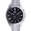 Casio Edifice 크로노 그래프 아날로그 스테인레스 스틸 쿼츠 EFV-630D-1AV EFV630D-1 100M 남성용 시계