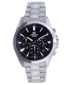 Casio Edifice 크로노 그래프 아날로그 스테인레스 스틸 쿼츠 EFV-630D-1AV EFV630D-1 100M 남성용 시계