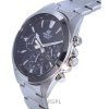 Casio Edifice 크로노 그래프 아날로그 스테인레스 스틸 쿼츠 EFV-630D-1AV EFV630D-1 100M 남성용 시계