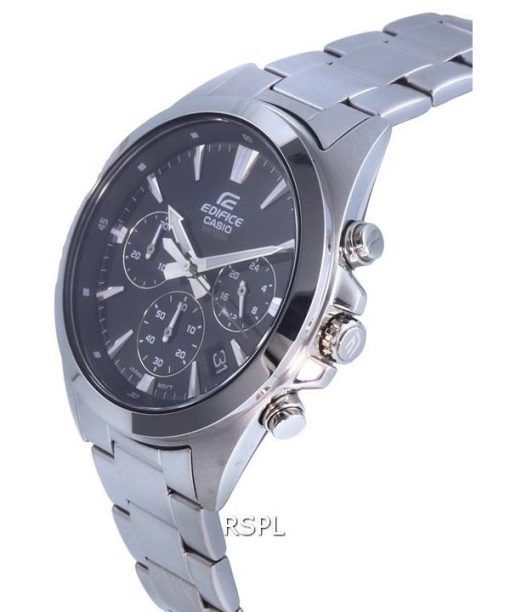 Casio Edifice 크로노 그래프 아날로그 스테인레스 스틸 쿼츠 EFV-630D-1AV EFV630D-1 100M 남성용 시계