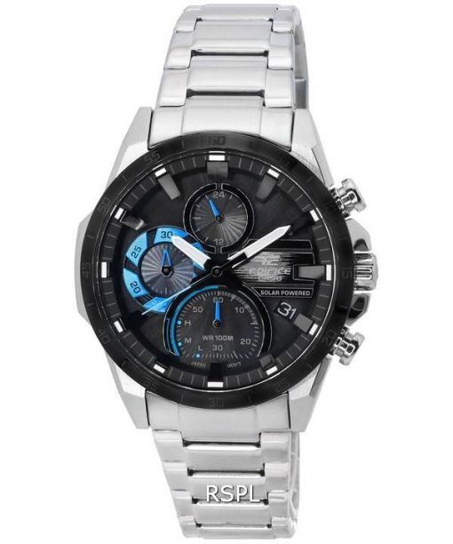 Casio Edifice 크로노그래프 아날로그 태양광 발전 EQS-940DB-1B EQS940DB-1B 100M 남성용 시계