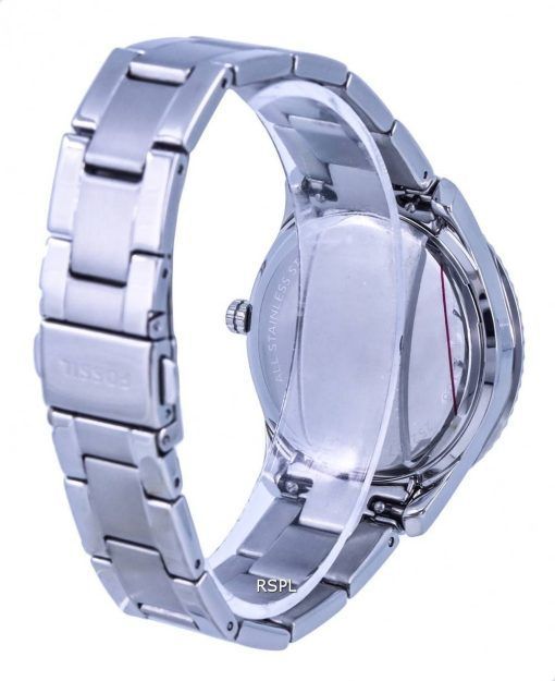 화석 스텔라 스포츠 타키미터 크리스탈 액센트 실버 다이얼 쿼츠 ES5108 여성용 시계