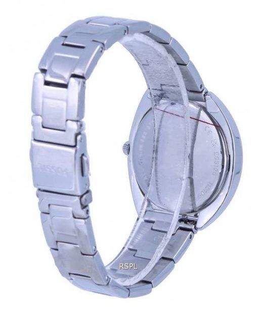 화석 개비 크리스탈 악센트 스테인레스 스틸 레드 다이얼 쿼츠 ES5126 여성용 시계