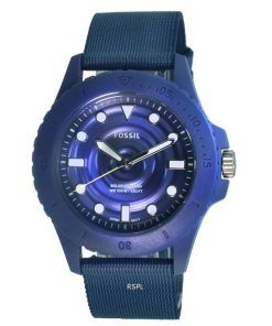 화석 FB-01 Tide Ocean Material 블루 다이얼 Solar Powered FS5893 100M 남성용 시계