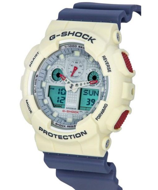 카시오 G-Shock 아날로그 디지털 레트로 패션 빈티지 시리즈 쿼츠 GA-100PC-7A2 200M 남성용 시계