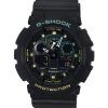 카시오 G-Shock 아날로그 디지털 수지 스트랩 멀티컬러 다이얼 쿼츠 GA-100RC-1A 200M 남성용 시계