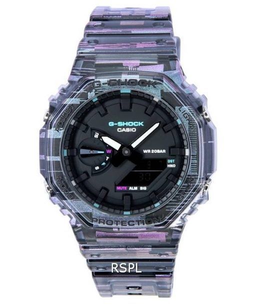 카시오 G-Shock 아날로그 디지털 블랙 다이얼 쿼츠 GA-2100NN-1A GA2100NN-1 200M 남성용 시계