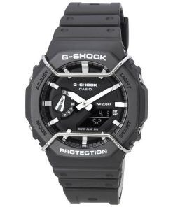 카시오 Tone-on-Tone G-Shock 아날로그 디지털 블랙 다이얼 쿼츠 GA-2100PTS-8A GA2100PTS-8 200M 남성용 시계