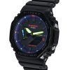 카시오 G-Shock Virtual Rainbow 아날로그 디지털 쿼츠 GA-2100RGB-1A GA2100RGB-1 200M 남성용 시계