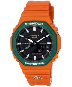 카시오 G-Shock Orange 아날로그 디지털 쿼츠 GA-2110SC-4A GA2110SC-4 200M 남성용 시계