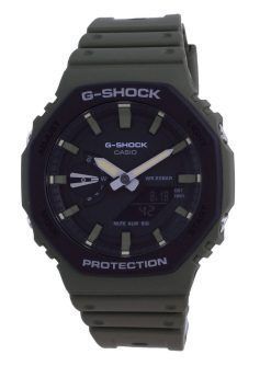 카시오 G-Shock 아날로그 디지털 탄소 코어 가드 GA-2110SU-3A GA2110SU-3 200M 남성용 시계