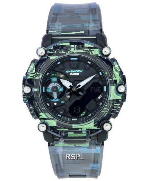 카시오 G-Shock Naughty Noise 아날로그 디지털 쿼츠 GA-2200NN-1A GA2200NN-1 200M 남성용 시계