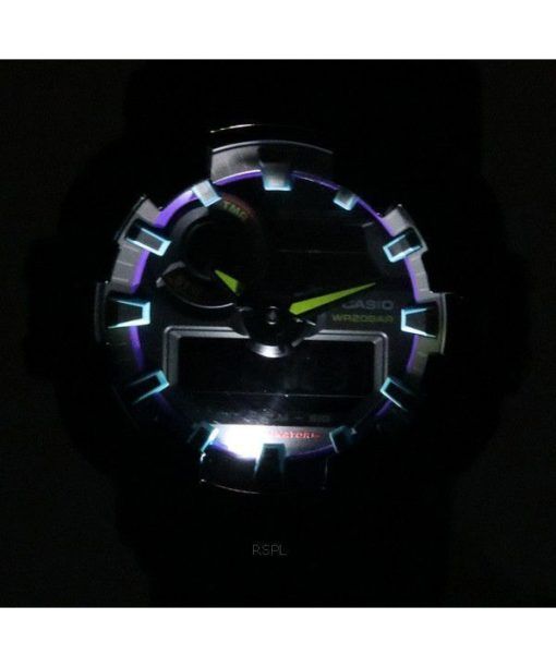 카시오 G-Shock Virtual Rainbow 아날로그 디지털 쿼츠 GA-700RGB-1A GA700RGB-1 200M 남성용 시계